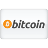 Bitcoin-logo met een oranje cirkel met daarin een witte letter B en het woord "bitcoin" in grijze kleine letters.