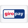 Logo van Giropay met het woord 'giro' in het rood en 'pay' in het wit op een blauwe achtergrond.