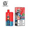 Triple Flavor Disposable Vape With A Cartoon Monkey Wearing Sunglasses And A Hat On The Device And Packaging, Offering 60,000 Puffs And Three Flavors: Watermelon Ice, Triple Melon Ice, And Strawberry Banana, With A Nicotine Warning Label.