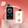 Dispositivo vape usa e getta Zooy Zero 45000 con confezione al gusto Cola al Limone, display digitale colorato e avviso sanitario ben visibile.
