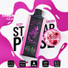 Promotional Image For A Stagbar Pulse Disposable Vape In Fizzy Cherry Flavor, Featuring A Pink And Black Device, Icons For Features Like Power Screen Display, Mesh Coil, 30Ml Capacity, Type C Charging, Adjustable Airflow, And A Highlight For 35,000 Puffs With Illustrated Cherries.