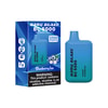 Bang Blaze Bc5000 Blueberry Ice Disposable Vape Device And Packaging, Featuring Product Details And A Nicotine Warning Label.