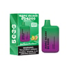 Bang Blaze Bc 5000 Disposable Vape Device And Packaging In Green And Purple, Labeled Kiwi Passion Fruit Guava Flavor, With A Warning About Nicotine Being An Addictive Chemical.