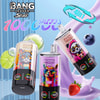 Three Bang Leader Soul 4-In-1 Vape Devices Featuring Colorful Animal Illustrations, Surrounded By Splashes Of Fruit And Berry Flavors, With Bold Text Highlighting 10000 Puffs.