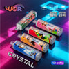 Uor Crystal 12000 Vape With Rgb Light Glow, 12000 Puffs, 18Ml, Front View