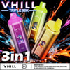 Side View Of Vhill Triple 90000 Showing Usb-C Charging Port And Airflow Inlet, Compact Body