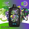 Packaging Of Qq Bang 80000 Apple Grape Vape Blending Crisp Apple And Dark Grape