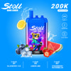 Stoll 200K Triple Flavor Box Blueberry Ice, Lemon Lime, Strawberry Watermelon Disposable Vape.