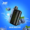 Jnr Plus X 26000 Blue Razz Ice Disposable Vape Packaging Box With Blue Raspberry Graphic