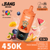 Pack de saveurs Bang Leader 450000 – Myrtille Glacée, Pêche, Mangue, Pastèque, Passion Kiss, Melon, Pomme