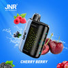 Jnr Plus X 26000 Cherry Berry Disposable Vape Packaging Showing Cherry And Mixed Berries