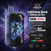 Side Profile Of Al Fakher Crown Bar 25000 Ultra Showing Type-C Charging Port, Duckbill Mouthpiece, And Airflow Control.