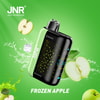 Jnr Plus X 26000 Frozen Apple Disposable Vape Packaging With Icy Green Apple Graphic