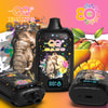 Packaging Of Qq Bang 80000 Mango Peach Disposable Vape With Juicy Mango And Peach Blend