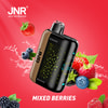 Jnr Plus X 26000 Mixed Berries Disposable Vape Packaging With Assorted Berries Illustration