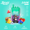 Stoll 200K Triple Flavor Package: Pineapple Coconut, Blue Razz, Strawberry Watermelon Ice.