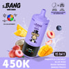Emballage du set de saveurs Bang Leader 450000 Ananas coco Blue Razz Baies mélangées Mangue pêche