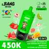 Emballage du set de saveurs Bang Leader 450000 Fraise pastèque Kiwi fruit de la passion goyave Mangue glacée Pastèque pêche acidulée