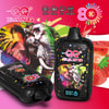 Packaging Of Qq Bang 80000 Strawberry Watermelon Disposable Vape Blending Red Berries And Melon