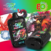 Packaging Of Qq Bang 80000 Watermelon Ice Disposable Vape With Juicy Watermelon And Frost Graphics