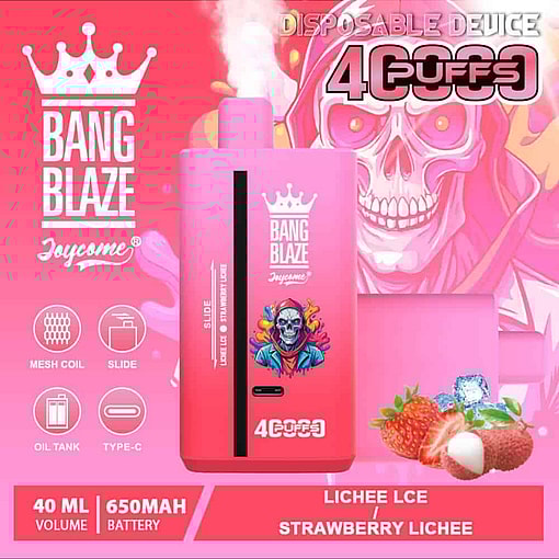 Bang Blaze 40000 – 4万回吸引 | デュアルフレーバー | デュアルメッシュ | 使い捨てベイプ - 画像 (8)