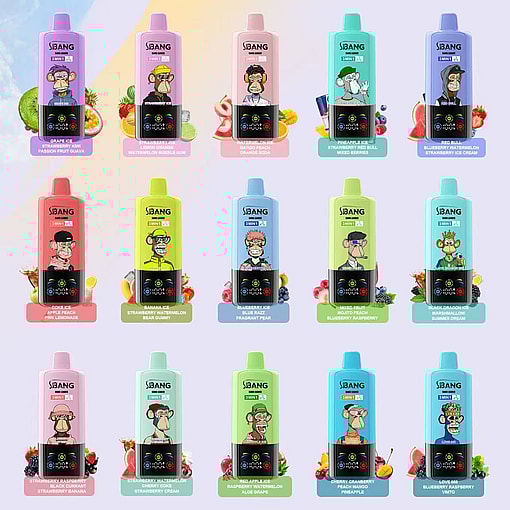 Assorted Colored Vape Cartridges Featuring Cartoon Animal Characters And Fruit Illustrations, With Each Cartridge Labeled According To Its Distinct Flavor Blend Such As Grape, Strawberry, Banana, Blue Razz, And More.