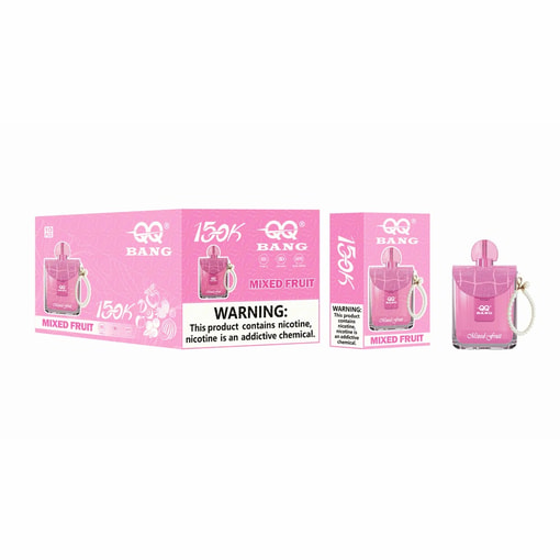 Qq Bang Perfume 150K Mixed Fruit Disposable Vape Packaging