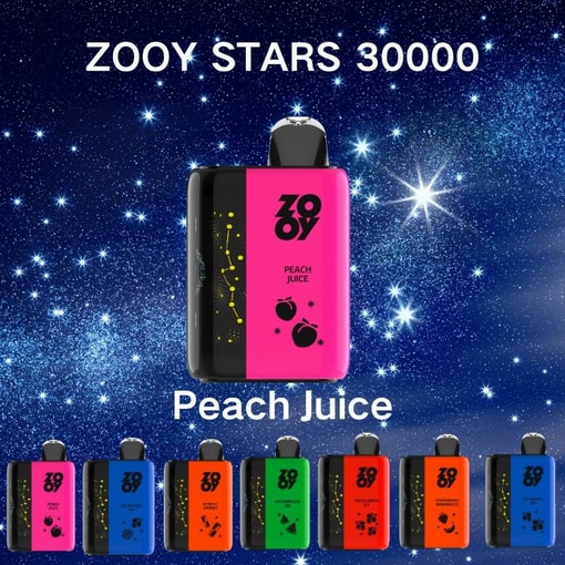 Zooy Stars 30000 Peach Juice Flavor Disposable Vape Packaging Box