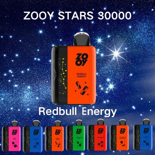 Zooy Stars 30000 Redbull Energy Flavor Disposable Vape Packaging Box