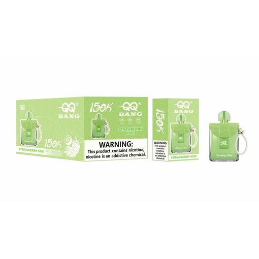 Qq Bang Perfume 150K Strawberry Kiwi Disposable Vape Packaging