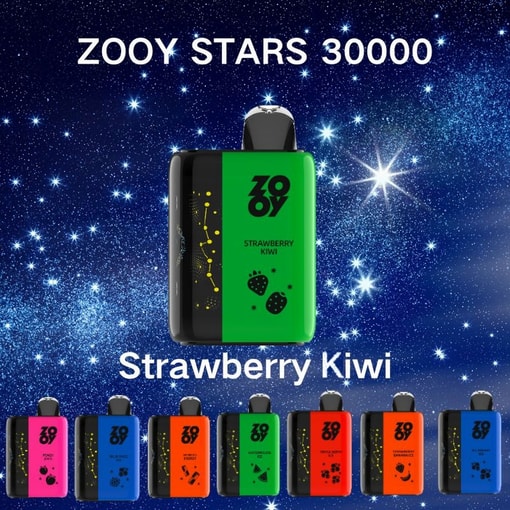 Zooy Stars 30000 Strawberry Kiwi Flavor Disposable Vape Packaging Box