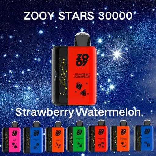 Zooy Stars 30000 Strawberry Watermelon Flavor Disposable Vape Packaging Box