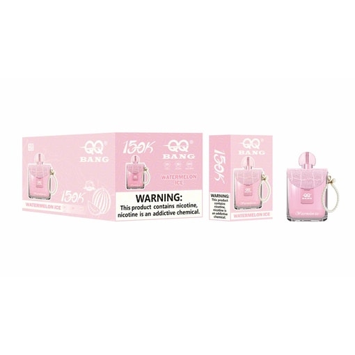 Qq Bang Perfume 150K Watermelon Ice Disposable Vape Packaging
