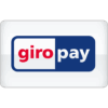 Logo van Giropay met het woord 'giro' in het rood en 'pay' in het wit op een blauwe achtergrond.