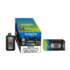 Bangking Twins Vape Product Packaging Featuring A Black Device With A Colorful Skull Design, Prominently Displaying &Quot;50,000 Puffs&Quot; And A Nicotine Warning Label.