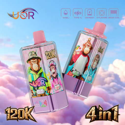 UOR 120000 Puffs 4in1 Flavors Disposable Vape