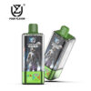 Two Four Flavor Crystal 4 In 1 Vape Devices With Green Mouthpieces, Featuring Astronaut Artwork, Space-Themed Background, And Blueberry Ice Flavor Labeling.