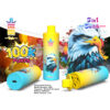 Colorful Promotional Image For Bang King Vape Device, Featuring A Large Illustrated Eagle, Bright Yellow And Blue Vape Devices With Eagle Artwork, And Text Highlighting Features Like &Quot;100K Puffs,&Quot; &Quot;3 In 1 Switch,&Quot; And Device Specifications.