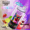 Promotional Image For Bang Leader Stoll Vape Featuring A Colorful Llama Wearing Sunglasses On The Device, Surrounded By Fruit And Flavor Elements Representing Four Available Flavors: Vanilla Cola, Lemon Peach, Strawberry Raspberry Cherry Ice, And Grape Ice, With Text Highlighting &Quot;10000 Puffs&Quot; And &Quot;4 In 1&Quot; Capability.